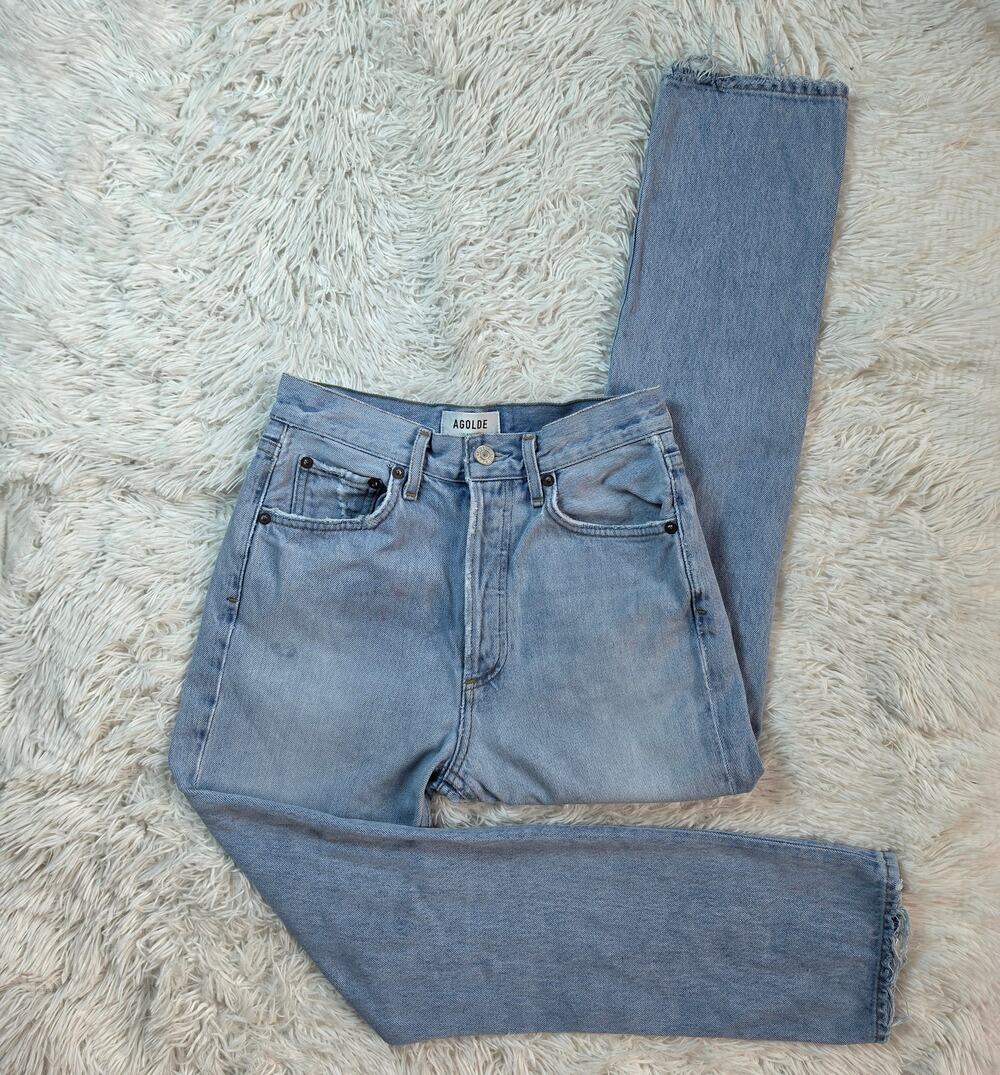 AGOLDE Riley High Rise Straight Crop Jeans 24 / 0